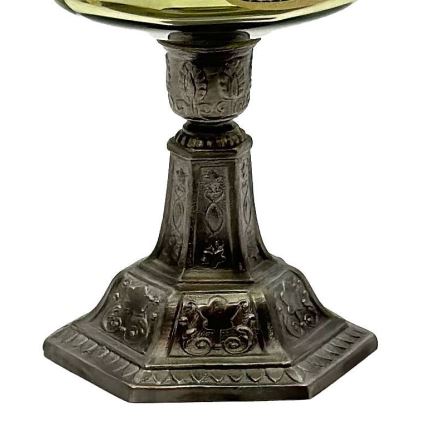 Гасова лампа LUDMILA 42 см лісно-зелена