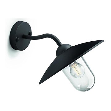 Philips 01643/30/PN - Уличный настенный светильник HAMMOCK 1xE27/60W/230V IP44