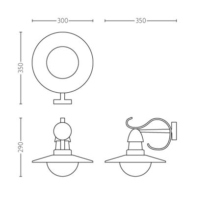 Philips 01816/30/PN - Зовнішній світильник MYGARDEN TOPIARY 1xE27/60W/230V IP44