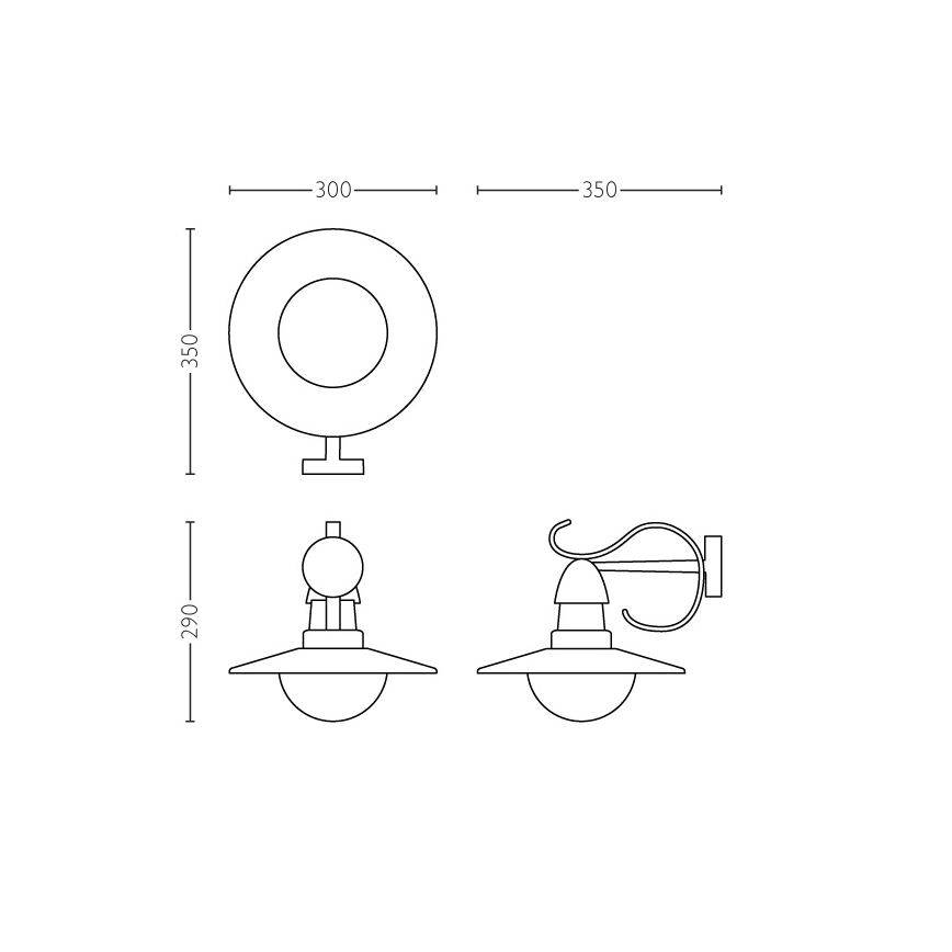 Philips 01816/30/PN - Зовнішній світильник MYGARDEN TOPIARY 1xE27/60W/230V IP44