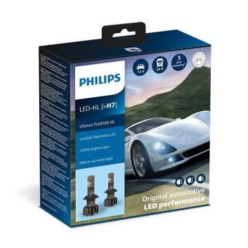 Philips 11972U91X2 - НАБІР 2x LED Автомобільна лампочка Ultinon Pro9100 H7 PX26d/13,2W/12/24V 5800K