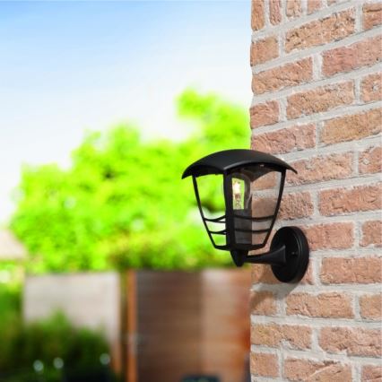 Philips 15380/30/16 - Зовнішній настінний світильник MYGARDEN CREEK 1xE27/60W/230V IP44