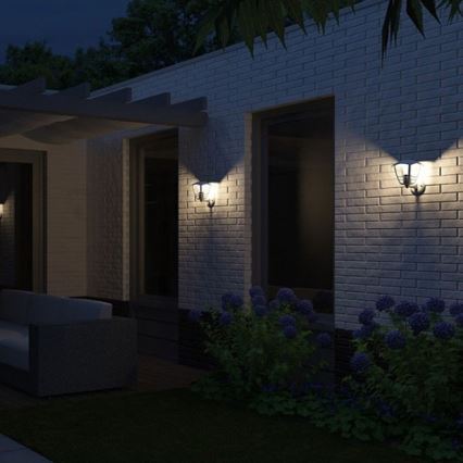 Philips 15380/31/16 - Уличный настенный светильник MYGARDEN CREEK E27/60W/230V IP44