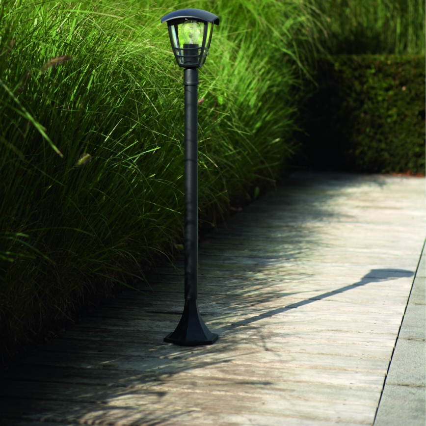 Philips 15383/30/16 - Зовнішній світильник MYGARDEN CREEK 1xE27/60W/230V чорний IP44
