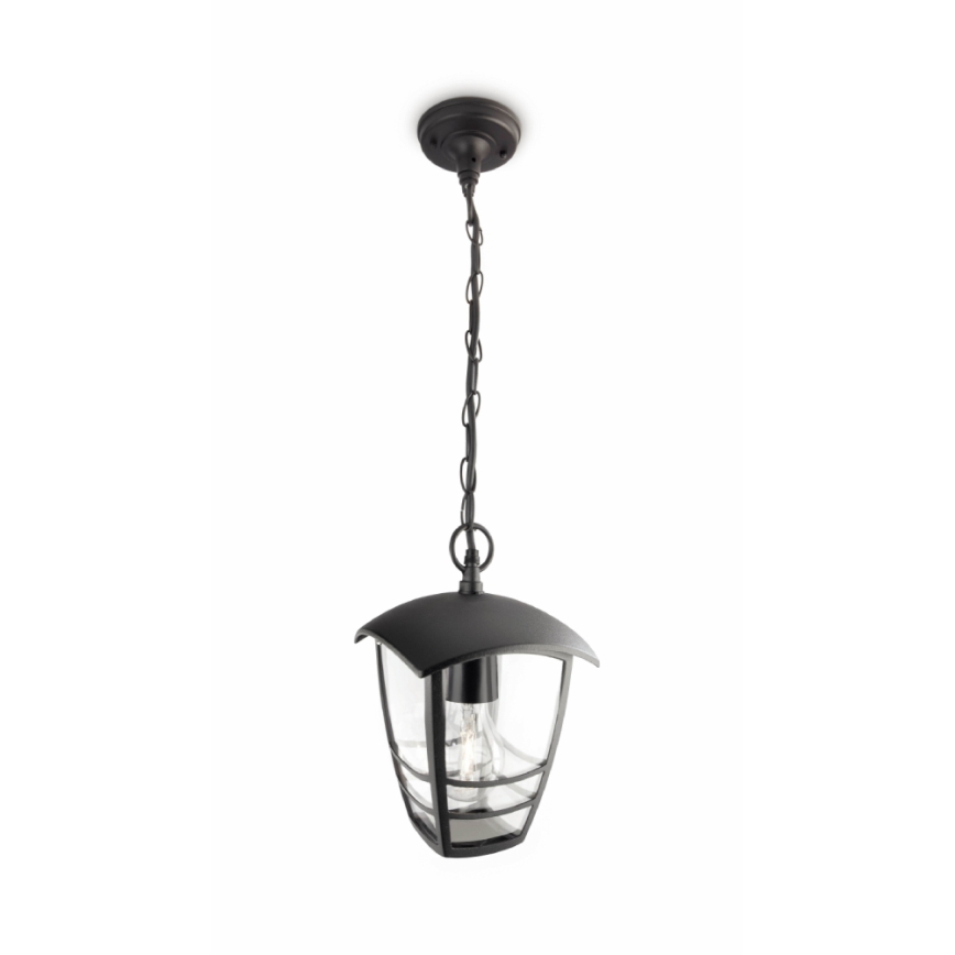 Philips 15386/30/16 - Уличная подвесная люстра MYGARDEN CREEK 1xE27/60W/230V черная IP44