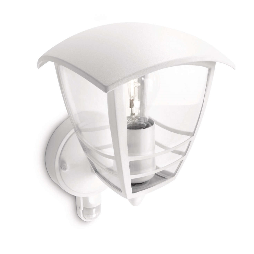 Philips - Вуличний настінний світильник з датчиком 1xE27/60W IP44