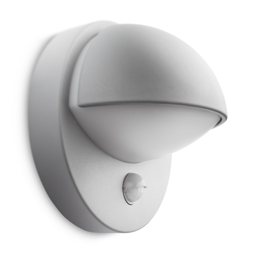 Philips - Зовнішній настінний світильник з датчиком E27/12W IP44