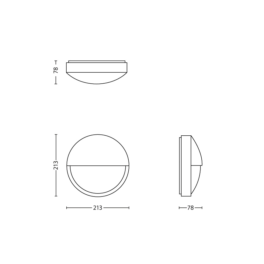 Philips - Вуличний настінний світильник LED/6W IP44