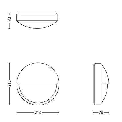Philips - Вуличний настінний світильник LED/6W IP44