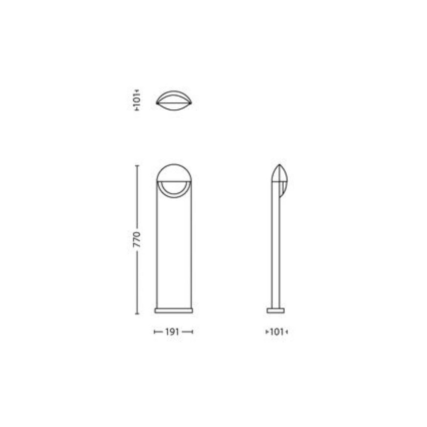 Philips 16458/87/P3 - Вулична світлодіодна лампа MYGARDEN CAPRICORN LED/6W/230V IP44