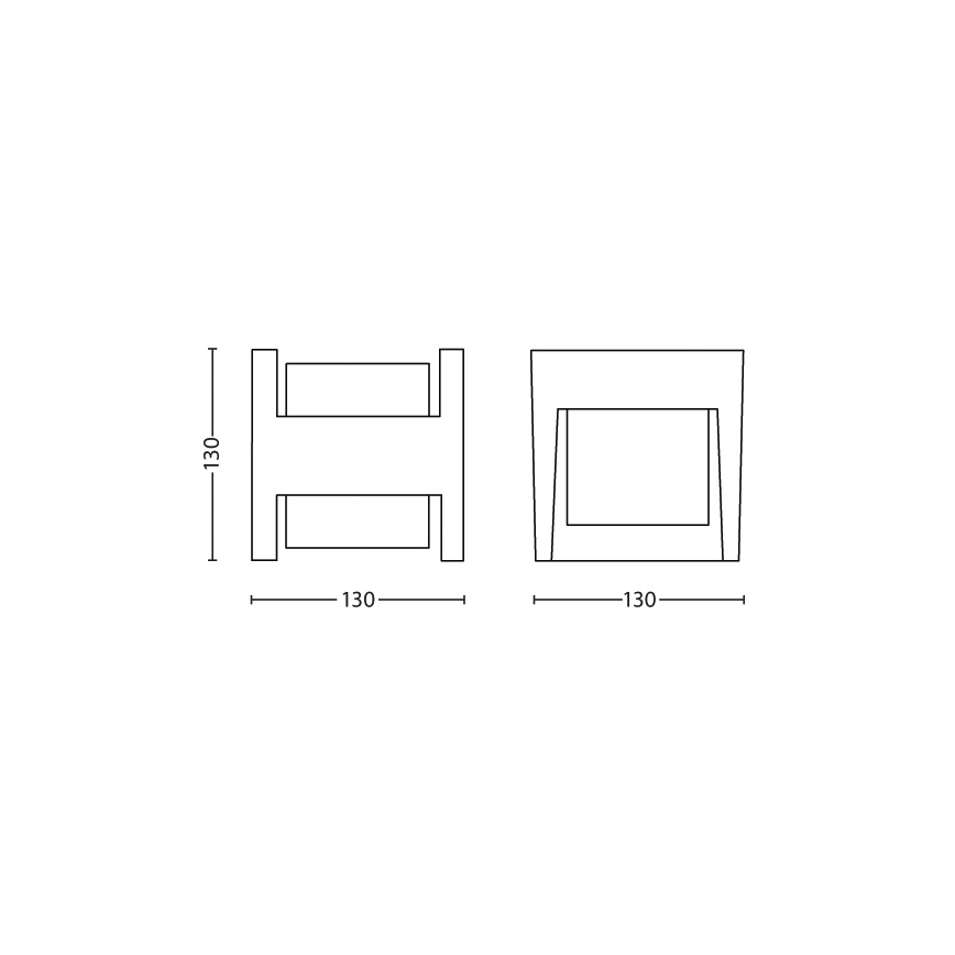 Philips - Вуличний світлодіодний настінний світильник LED/4,5W/230V 2700K IP44