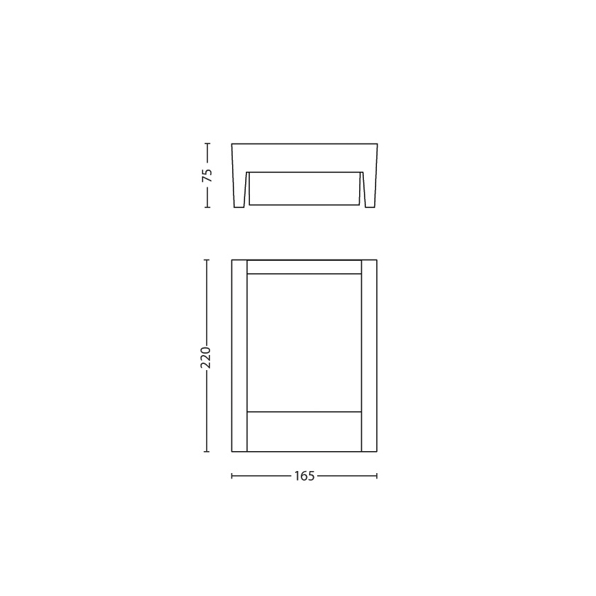 Philips - Уличный светодиодный настенный светильник LED/6W/230V 2700K IP44