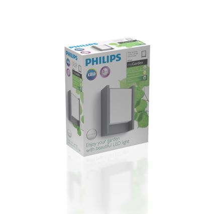 Philips - Уличный светодиодный настенный светильник LED/6W/230V 2700K IP44