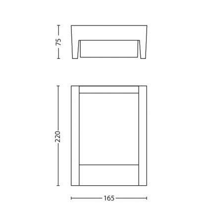 Philips - Уличный светодиодный настенный светильник LED/6W/230V 4000K IP44