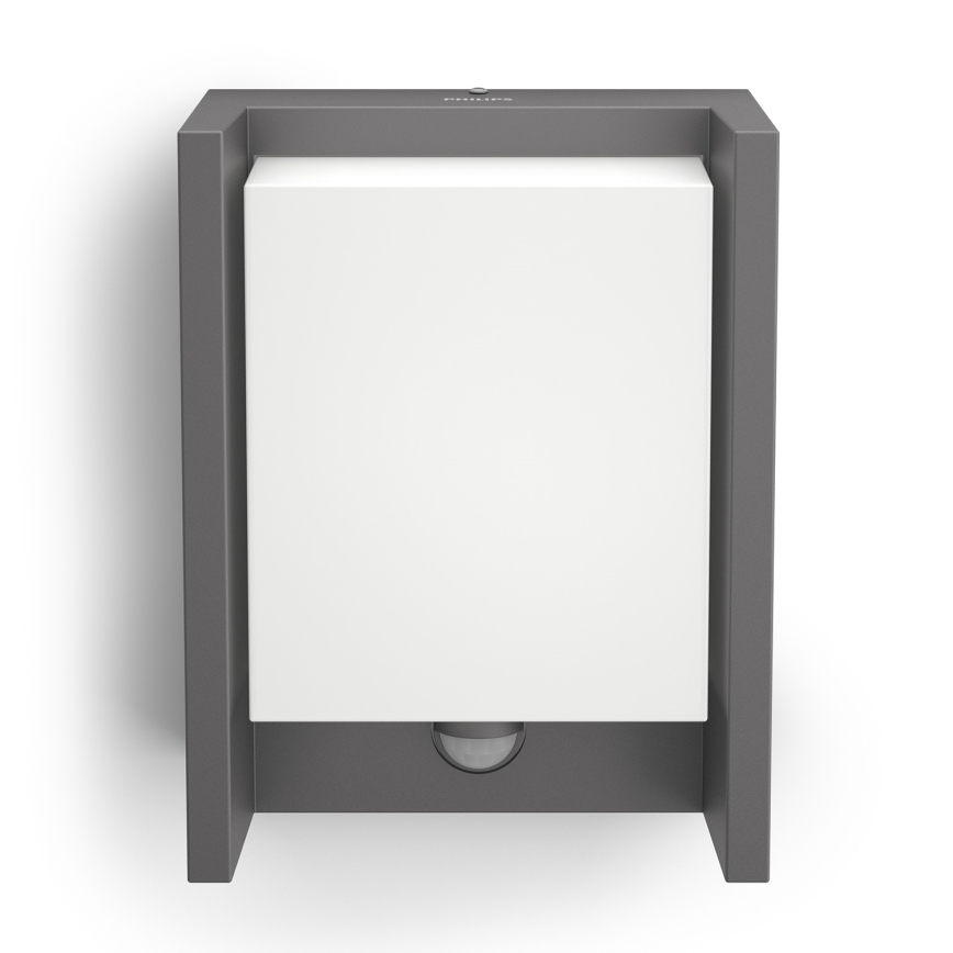 Philips - Уличный светодиодный настенный светильник с датчиком LED/6W 2700K IP44