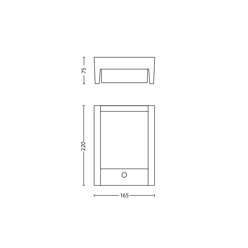 Philips - LED Вуличний настінний світильник з датчиком LED/6W 4000K IP44