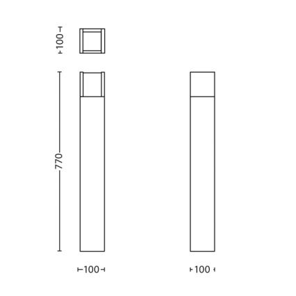 Philips - Светодиодная уличная лампа LED/6W/230V 2700K IP44