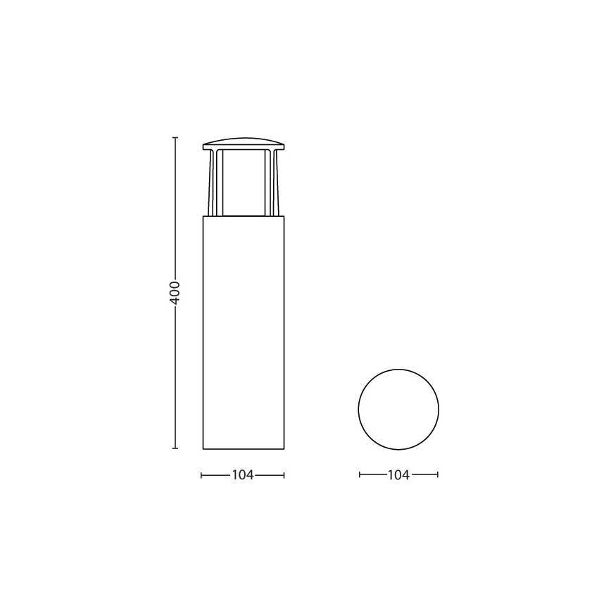 Philips - Светодиодная уличная лампа 1xLED/6W/230V IP44