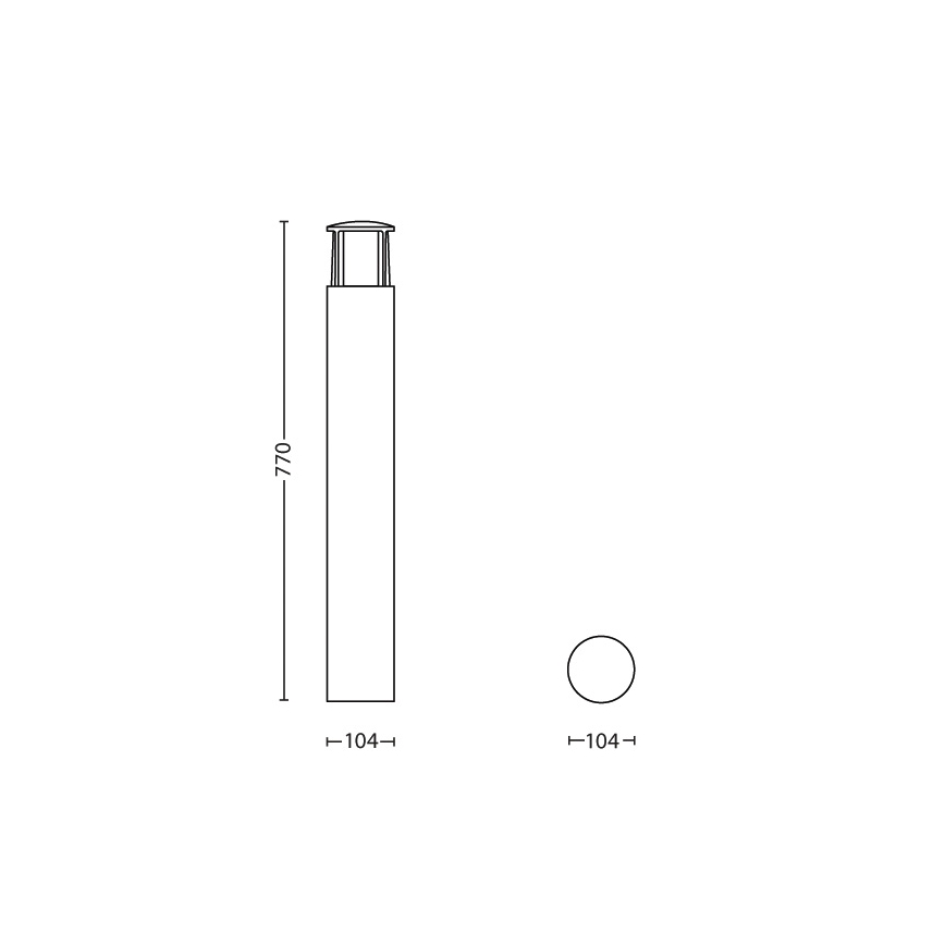 Philips - Вулична світлодіодна лампа 1xLED/6W/230V IP44
