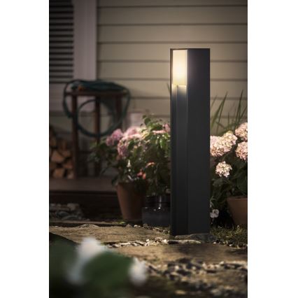 Philips - Світлодіодний вуличний світильник з регульованою яскравістю Hue TURACO 1xE27/9,5W/230V IP44