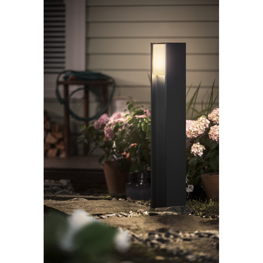 Philips - Світлодіодний вуличний світильник з регульованою яскравістю Hue TURACO 1xE27/9,5W/230V IP44
