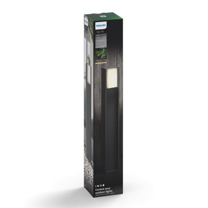 Philips - Світлодіодний вуличний світильник з регульованою яскравістю Hue TURACO 1xE27/9,5W/230V IP44