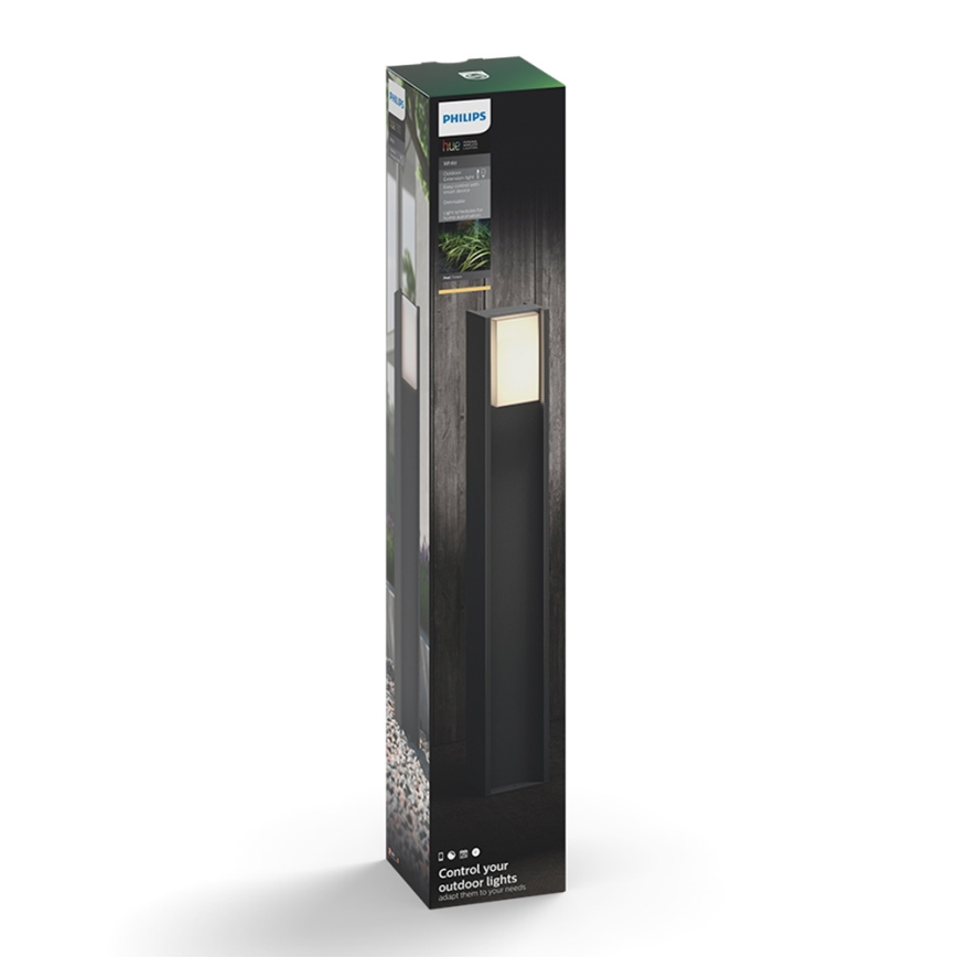 Philips - Світлодіодний вуличний світильник з регульованою яскравістю Hue TURACO 1xE27/9,5W/230V IP44