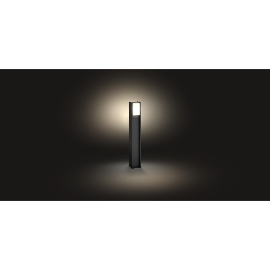Philips - Світлодіодний вуличний світильник з регульованою яскравістю Hue TURACO 1xE27/9,5W/230V IP44