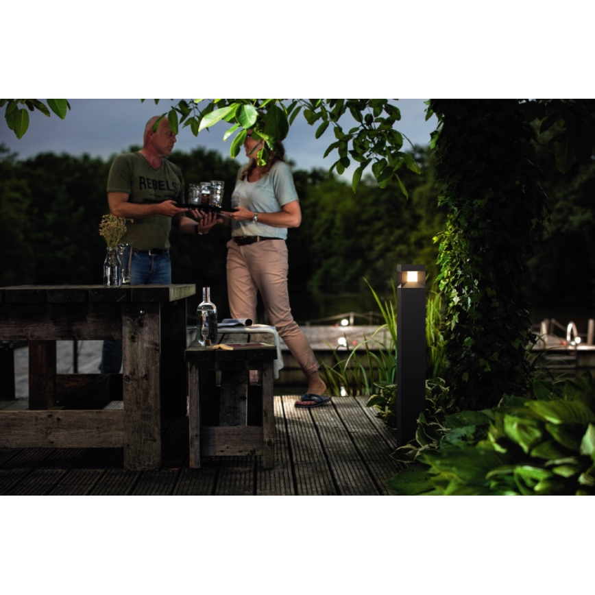 Philips - Уличный столбик со светодиодной подсветкой LED/8W IP44