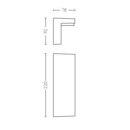Philips - Уличный светодиодный настенный светильник 2xLED/4,5W/230V 2700K IP44