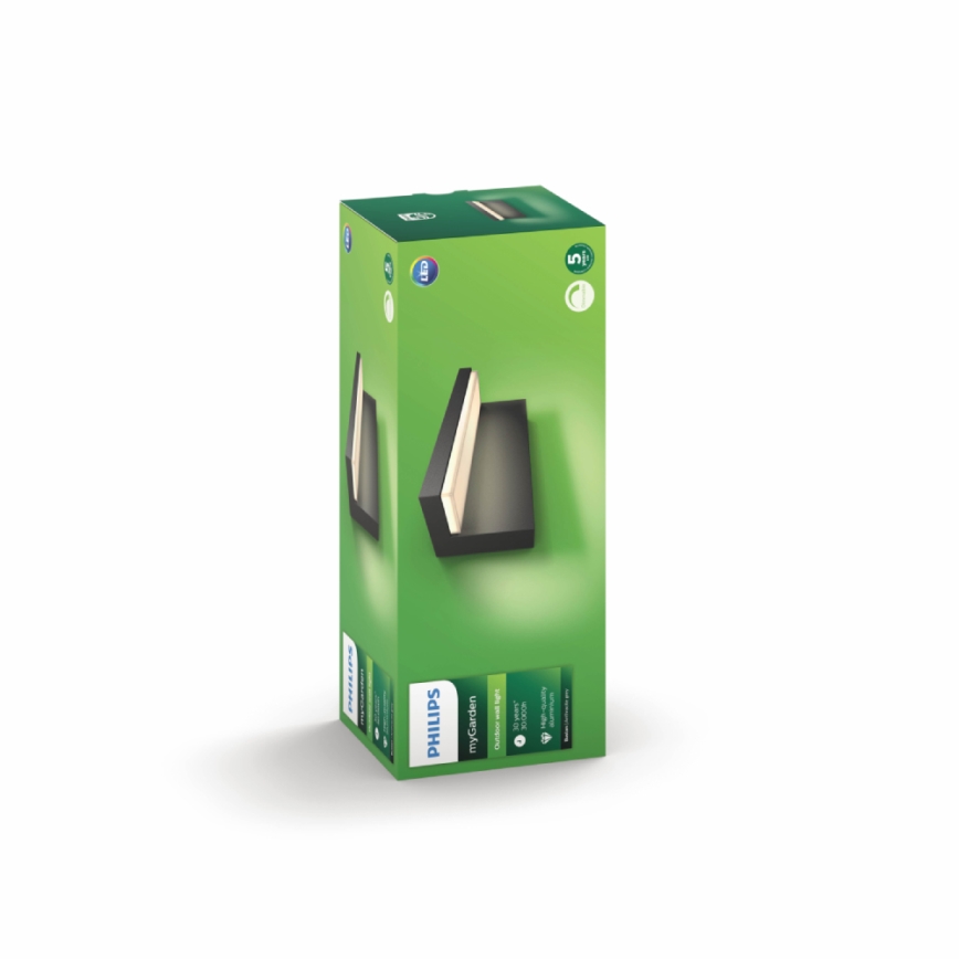 Philips - Вуличний світлодіодний настінний світильник 2xLED/4,5W/230V 2700K IP44