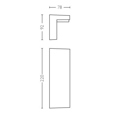 Philips - LED Вуличний настінний світильник з регулюванням яскравості 2xLED/4,5W IP44