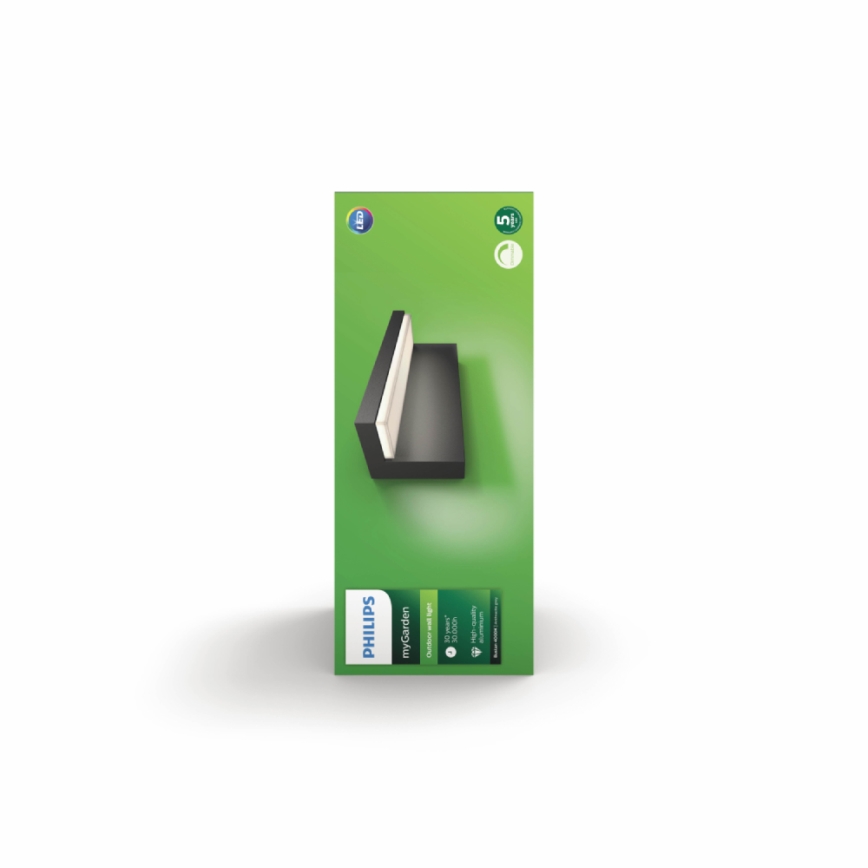 Philips - LED Вуличний настінний світильник з регулюванням яскравості 2xLED/4,5W IP44