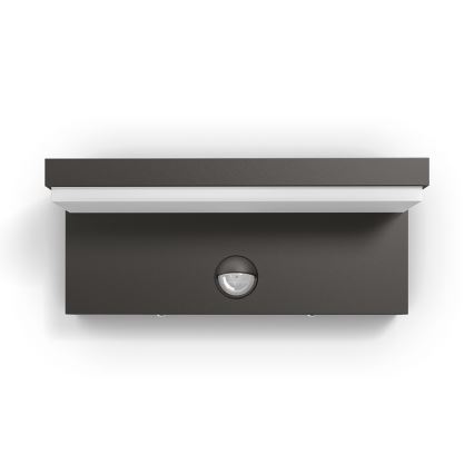 Philips - Уличный светодиодный настенный светильник с датчиком 2xLED/4,5W/230V 2700K IP44
