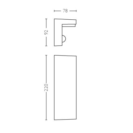 Philips - Уличный светодиодный настенный светильник с датчиком 2xLED/4,5W/230V 4000K IP44