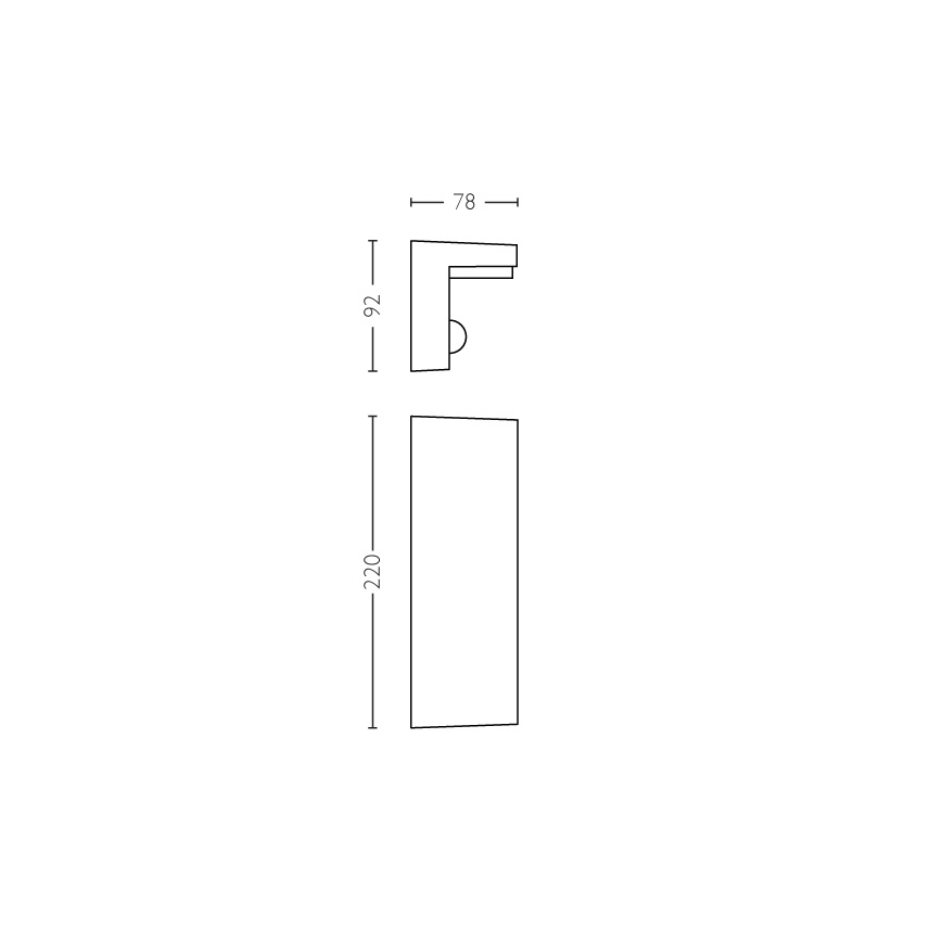 Philips - Уличный светодиодный настенный светильник с датчиком 2xLED/4,5W/230V 4000K IP44
