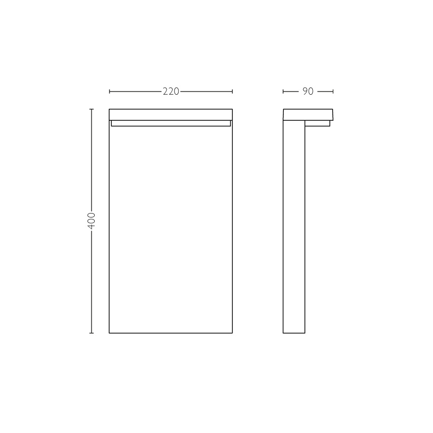 Philips - Вулична світлодіодна лампа 2xLED/4,5W/230V 2700K IP44