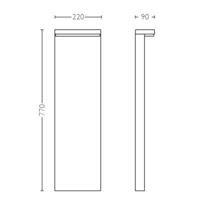 Philips - Вулична світлодіодна лампа 2xLED/4,5W/230V 2700K IP44