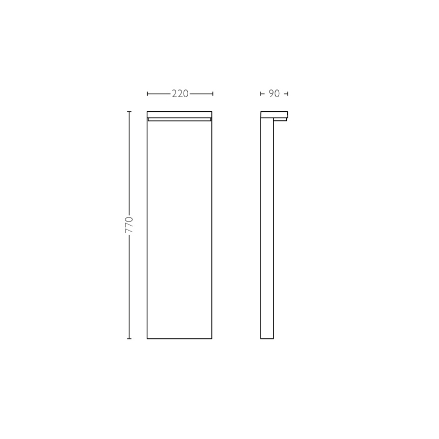 Philips - Вулична світлодіодна лампа 2xLED/4,5W/230V 2700K IP44
