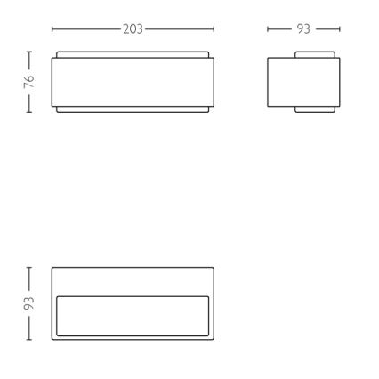 Philips - Светодиодный уличный светильник с регулированием яркости 2xLED/4,5W IP44