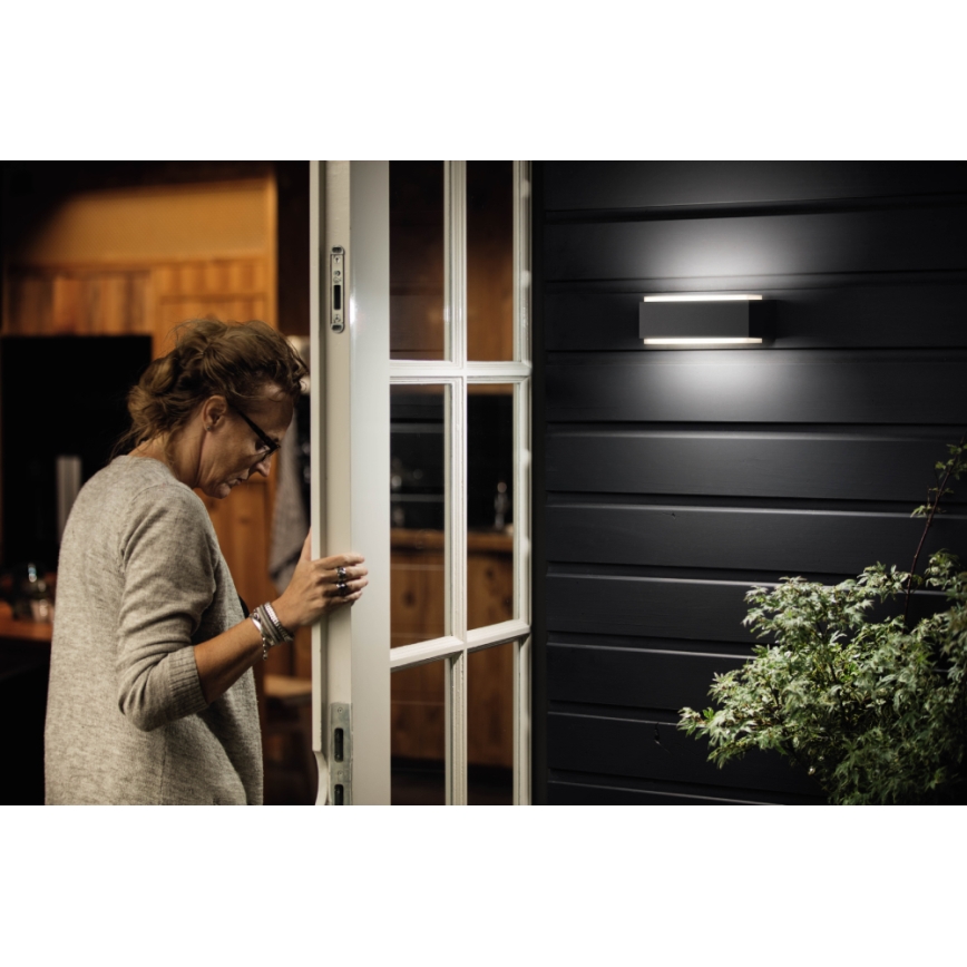 Philips - Светодиодный уличный светильник с регулированием яркости 2xLED/4,5W IP44