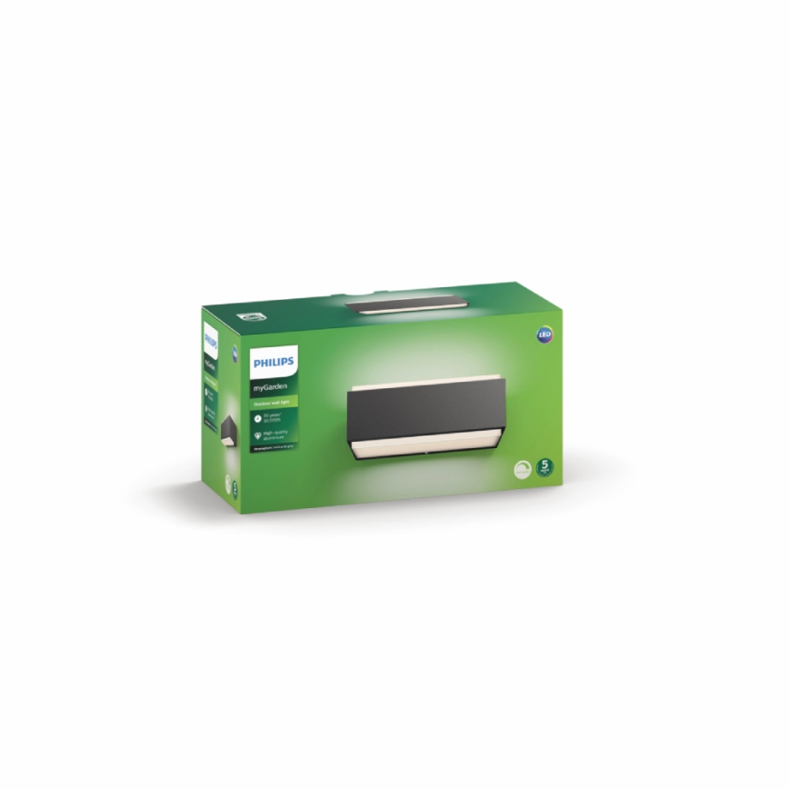 Philips - Светодиодный уличный светильник с регулированием яркости 2xLED/4,5W IP44