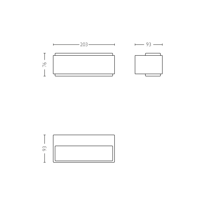 Philips - Вуличний LED світильник з регулюванням яскравості 2xLED/4,5W IP44