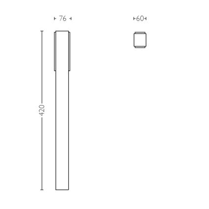Philips - Уличный светильник на стойке 2xLED/4,5W IP44