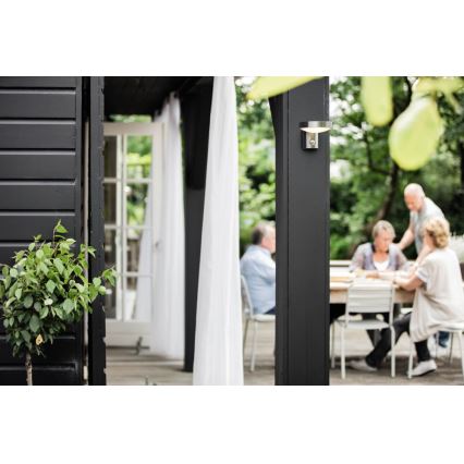 Philips 16491/47/P0 - Вуличний світлодіодний настінний світильник з датчиком MYGARDEN COCKATOO 1xLED/8W/230V IP44
