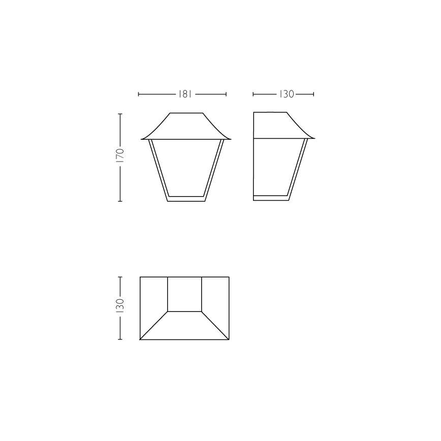 Philips 16494/30/PN - Уличный настенный светильник MYGARDEN ALPENGLOW E27/42W IP44