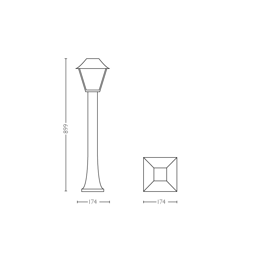 Philips 16497/30/PN - Уличная лампа MYGARDEN ALPENGLOW E27/60W/230V IP44