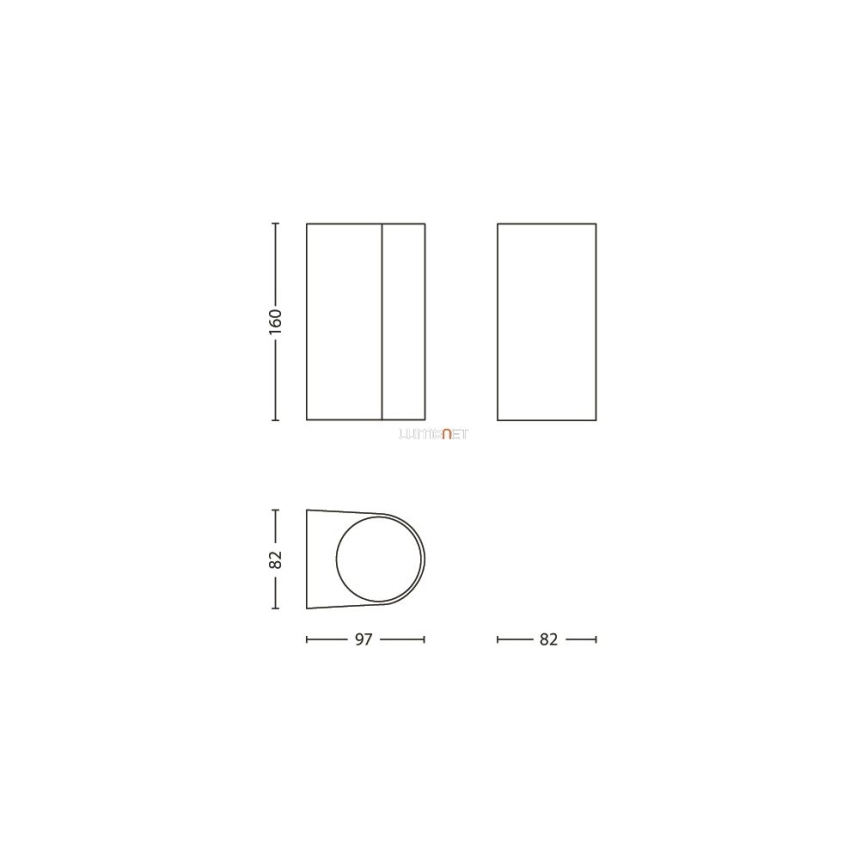 Philips 17102/86/16 - Зовнішній настінний світильник MYGARDEN NIGHTINGALE 2xGU10/35W IP44