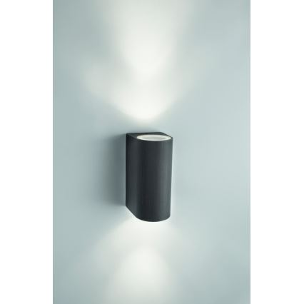 Philips 17102/86/PN - Уличный настенный светильник NIGHTINGALE 2xGU10/35W/230V IP44