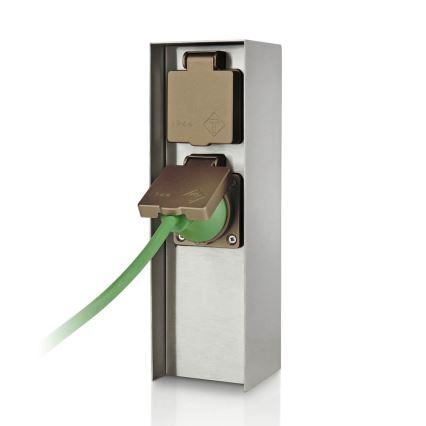 Philips 17108/47/16 - Уличная розеточная колонна MYGARDEN ROCK 230V IP44 SCHUKO